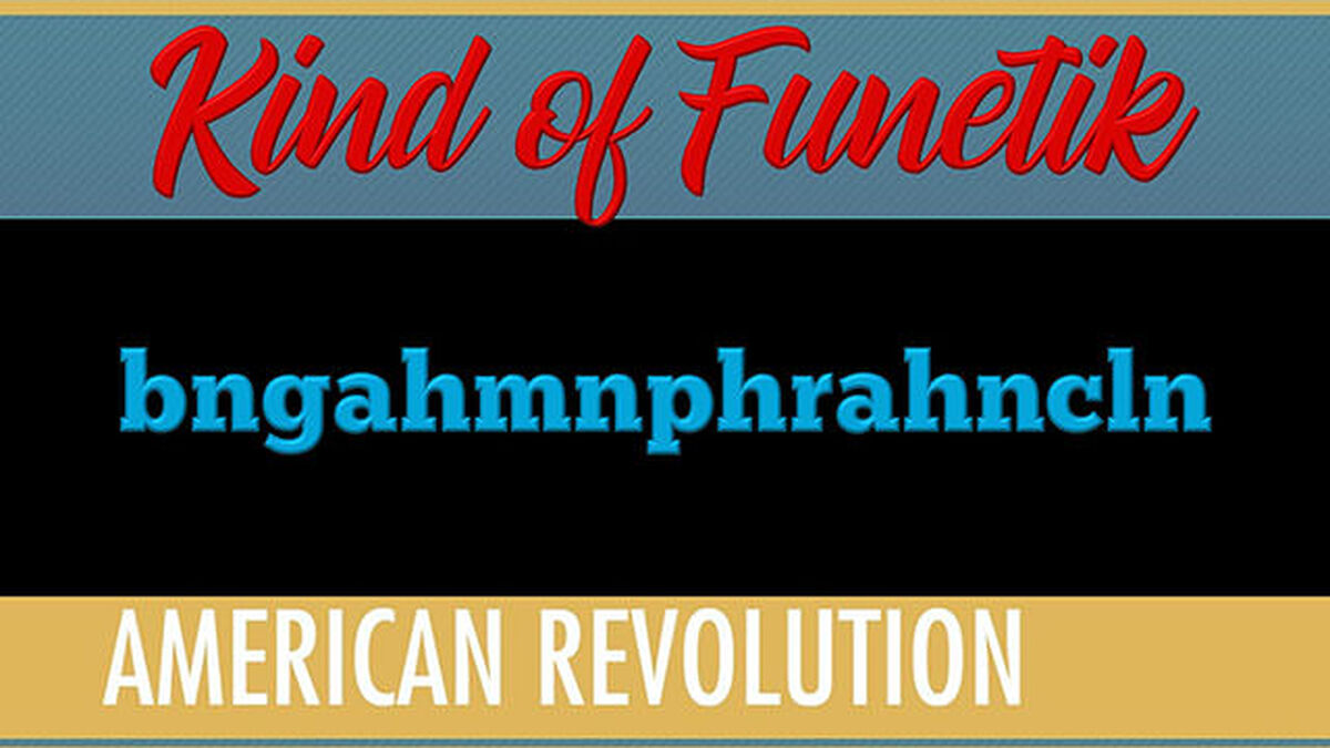 Kind of Funetik American Revolution image number null